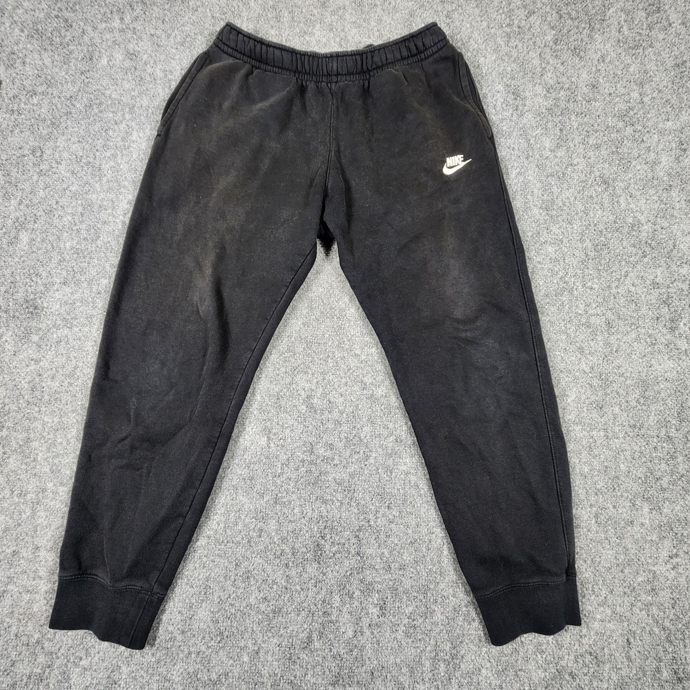 Nike Mens Club Fleece Joggers Black Sweatpants Size M BV2671-010